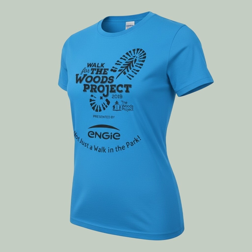 Gorpcore Nature Outdoorsy Short Sleeve T-Shirt Mens Large Blue